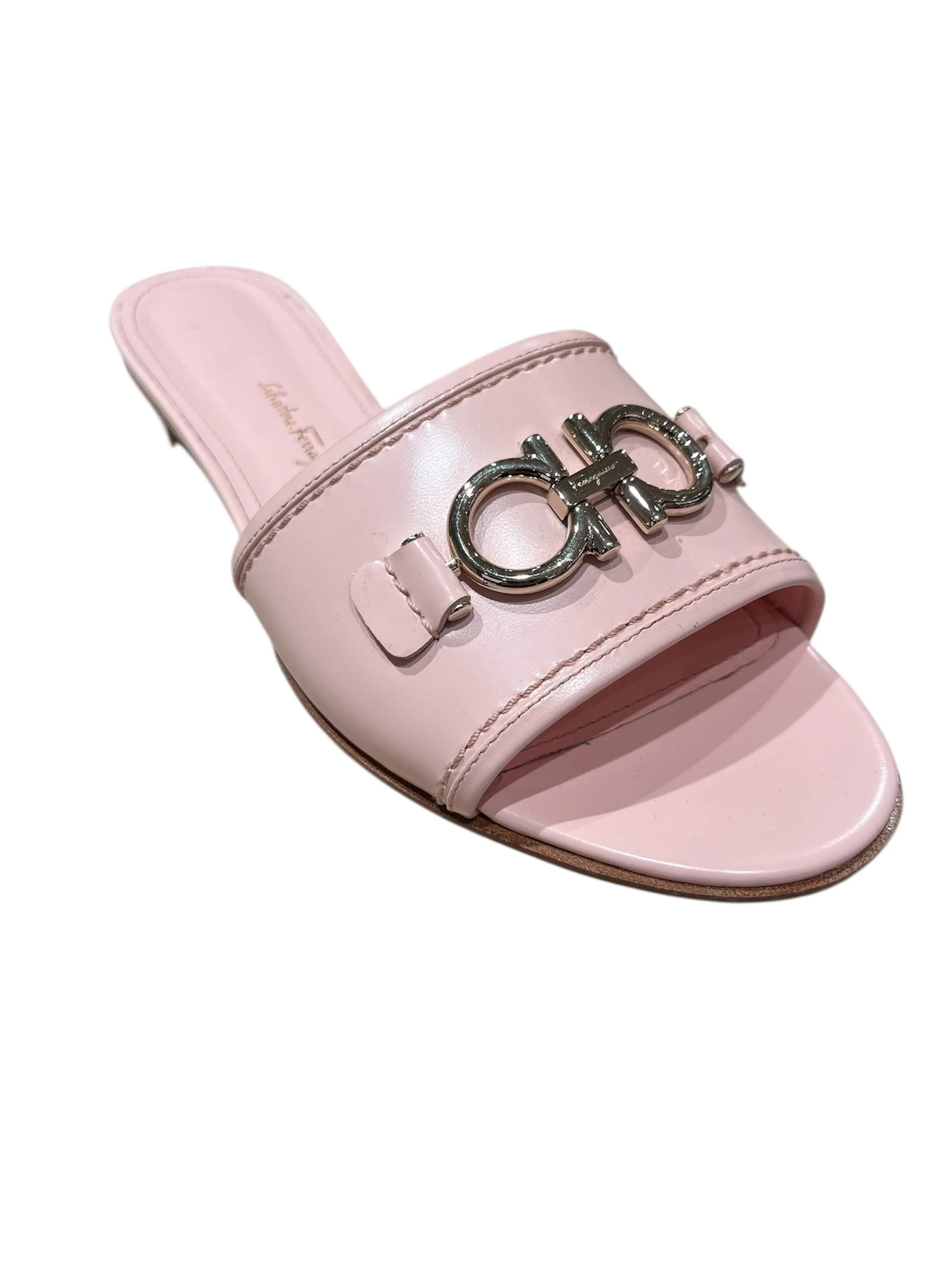 Ferragamo Logo Rhodes Slide Sandals - 1