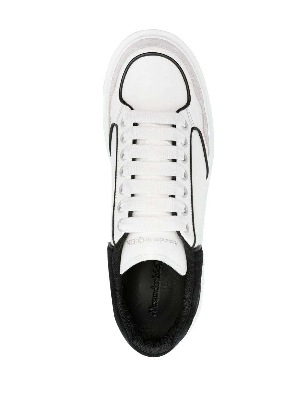 Larry panelled leather sneakers - 4