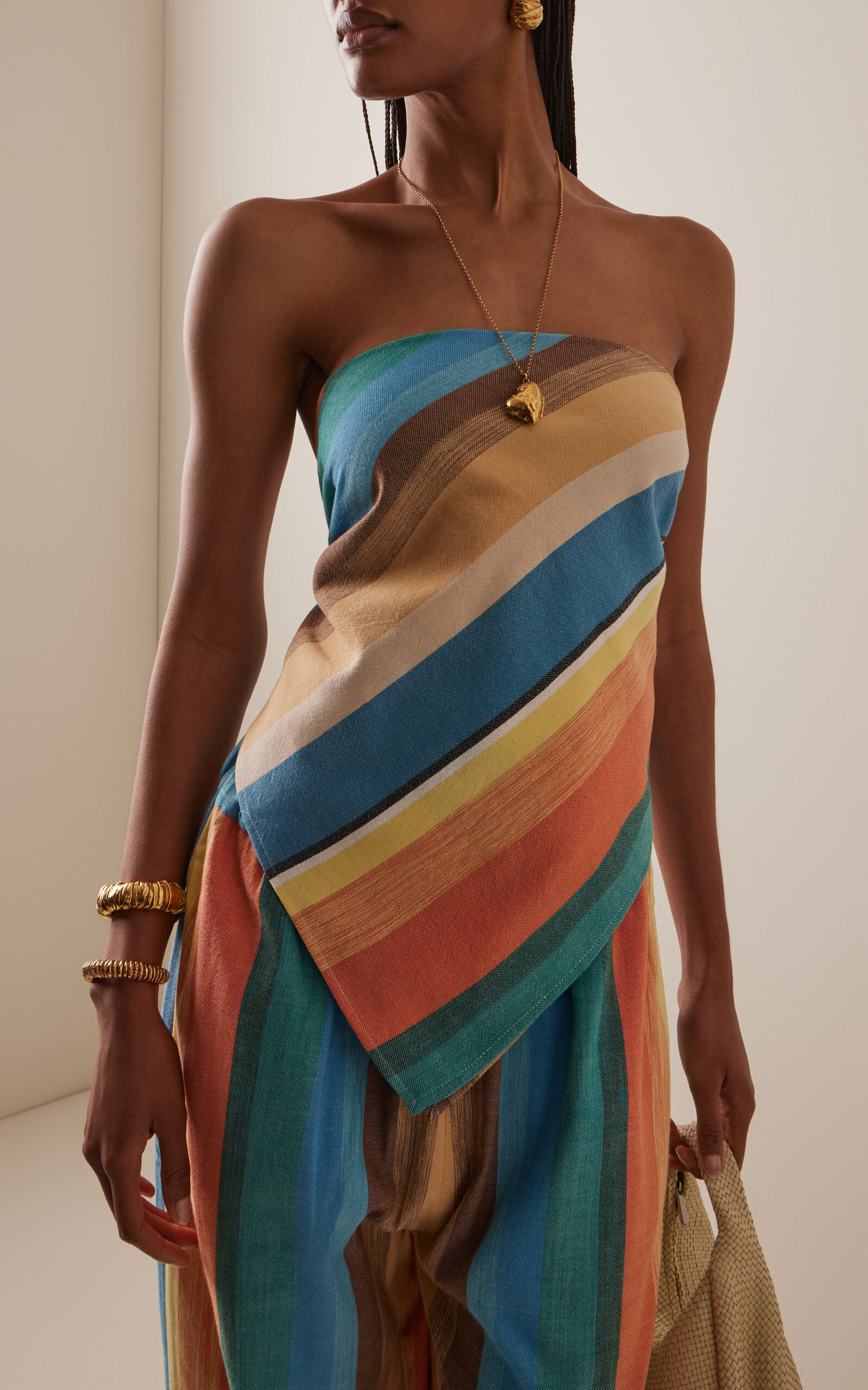 Exclusive Riviera Striped Cotton Top multi - 4