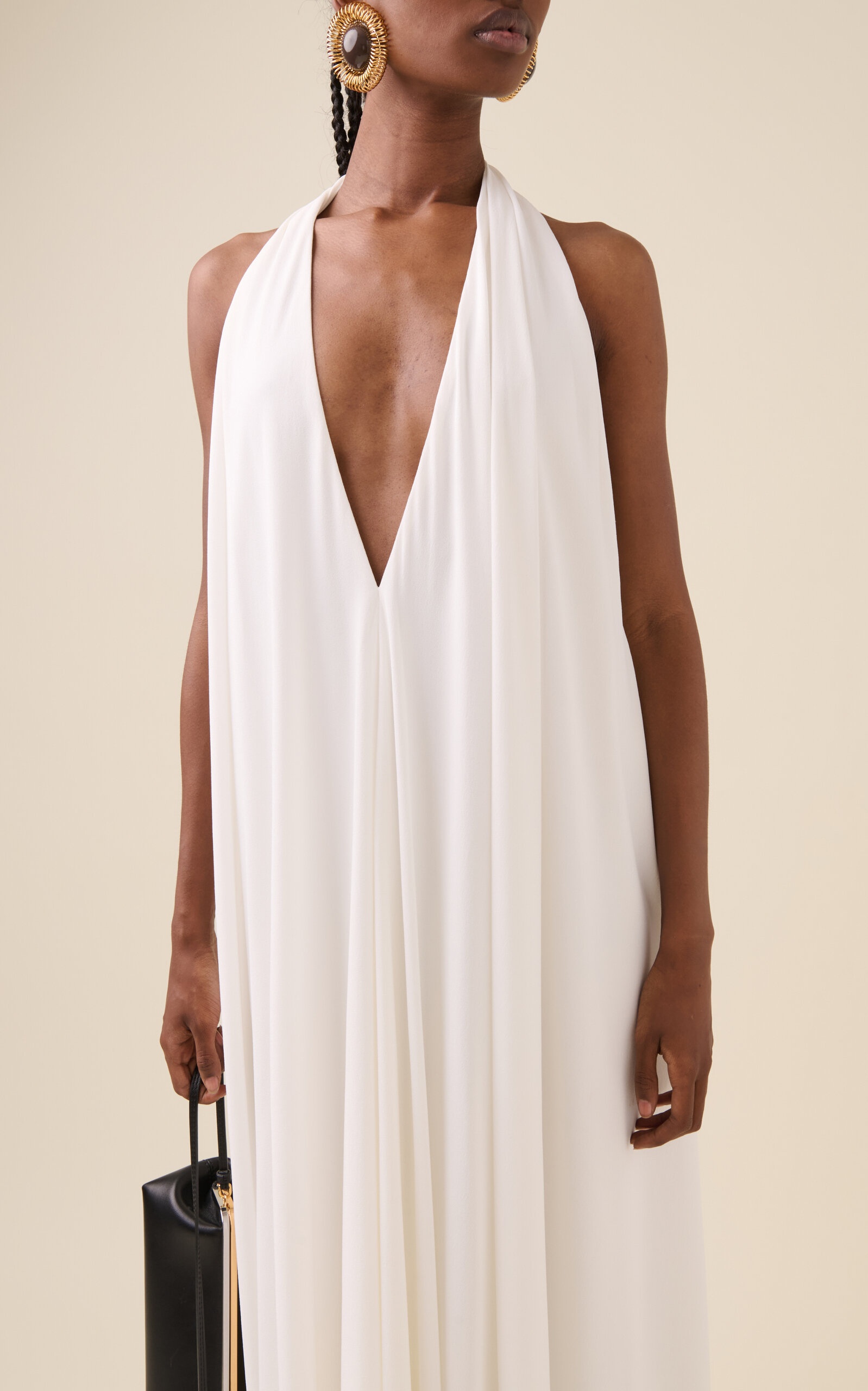 JACQUEMUS Norma Open-Back Maxi Halter Dress white - 251DR2281765 |  REVERSIBLE