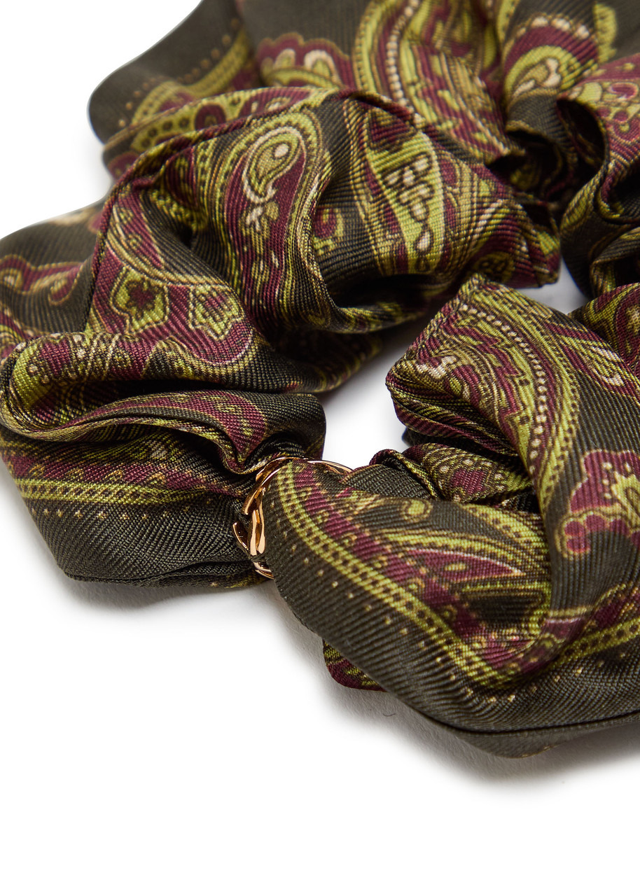 Saint Laurent Paisley-print Silk Scrunchie - 3