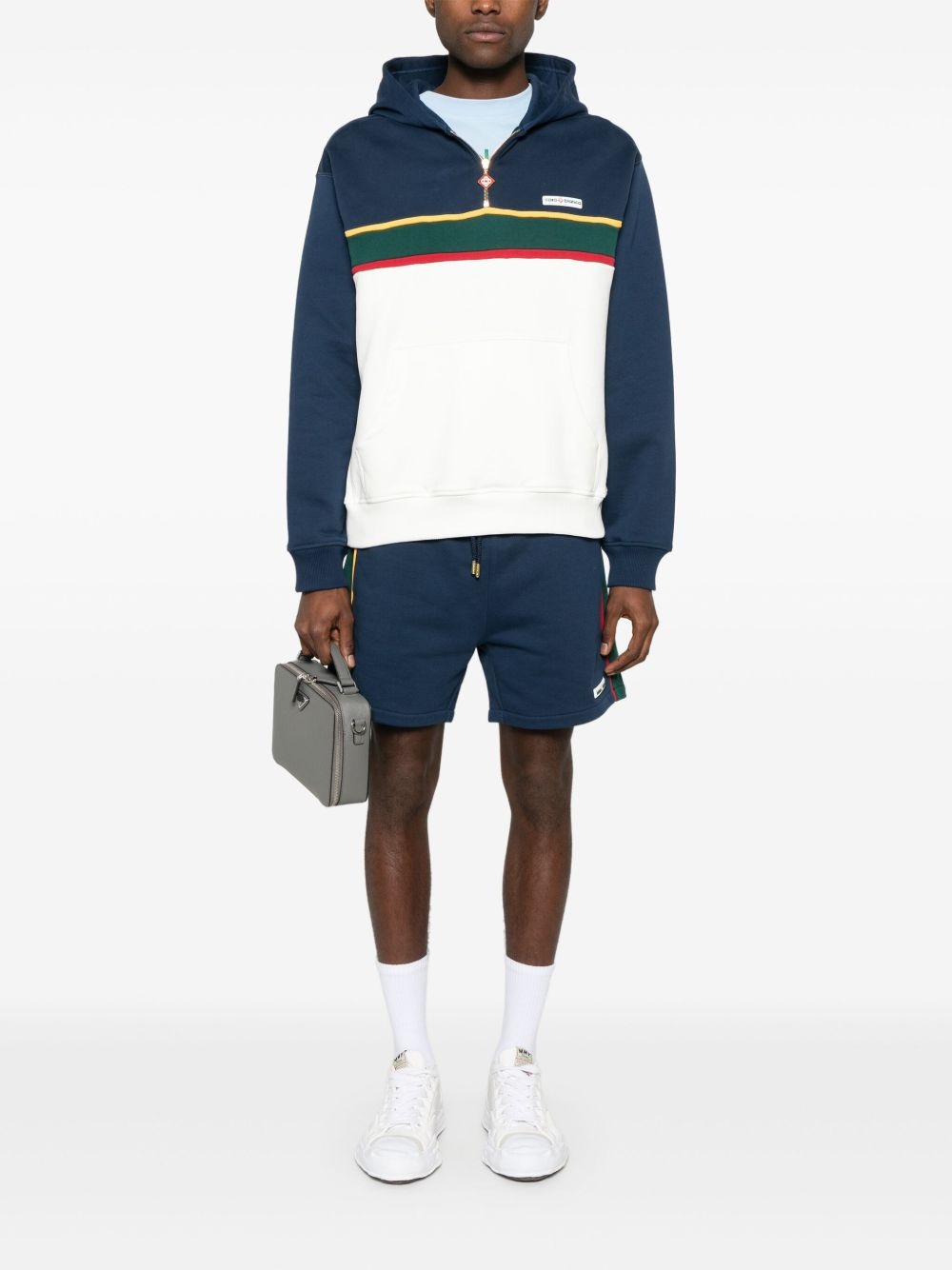colour-block shorts - 2