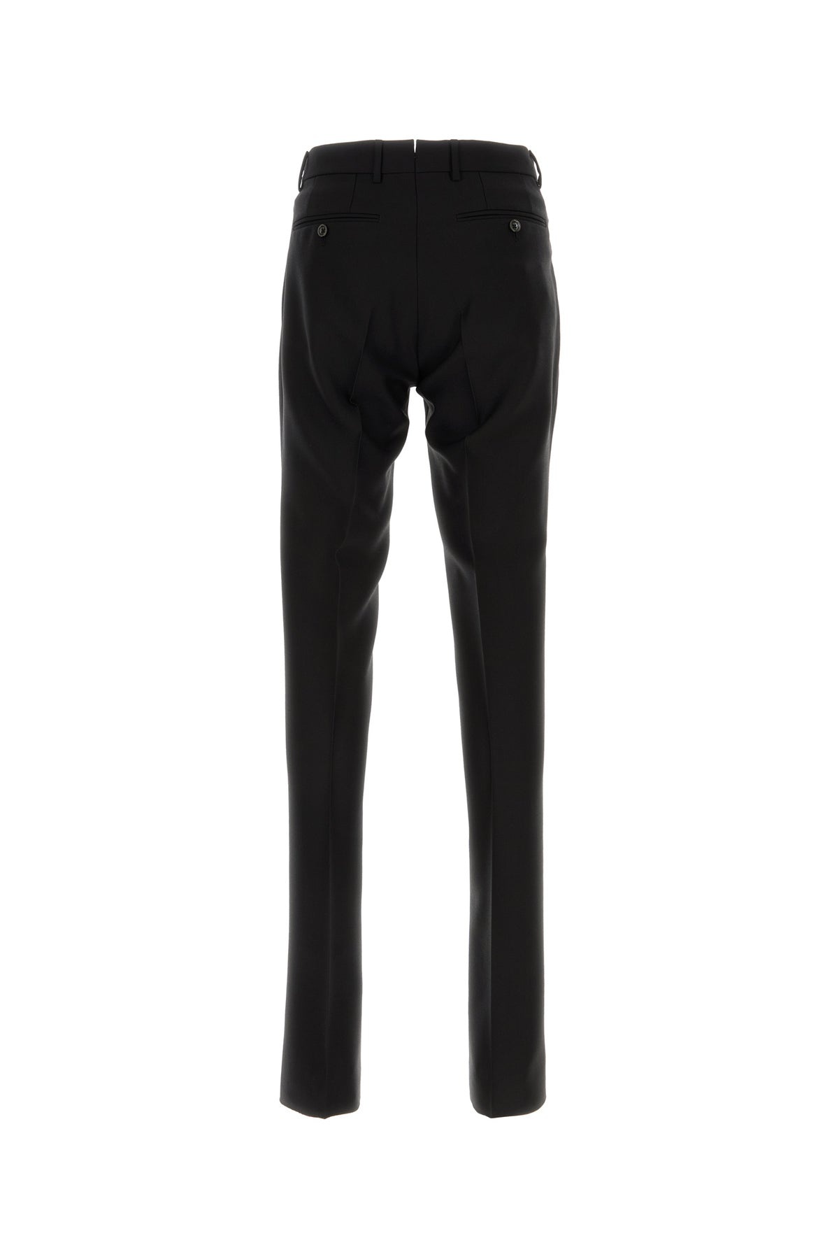 Black wool blend pant - 2