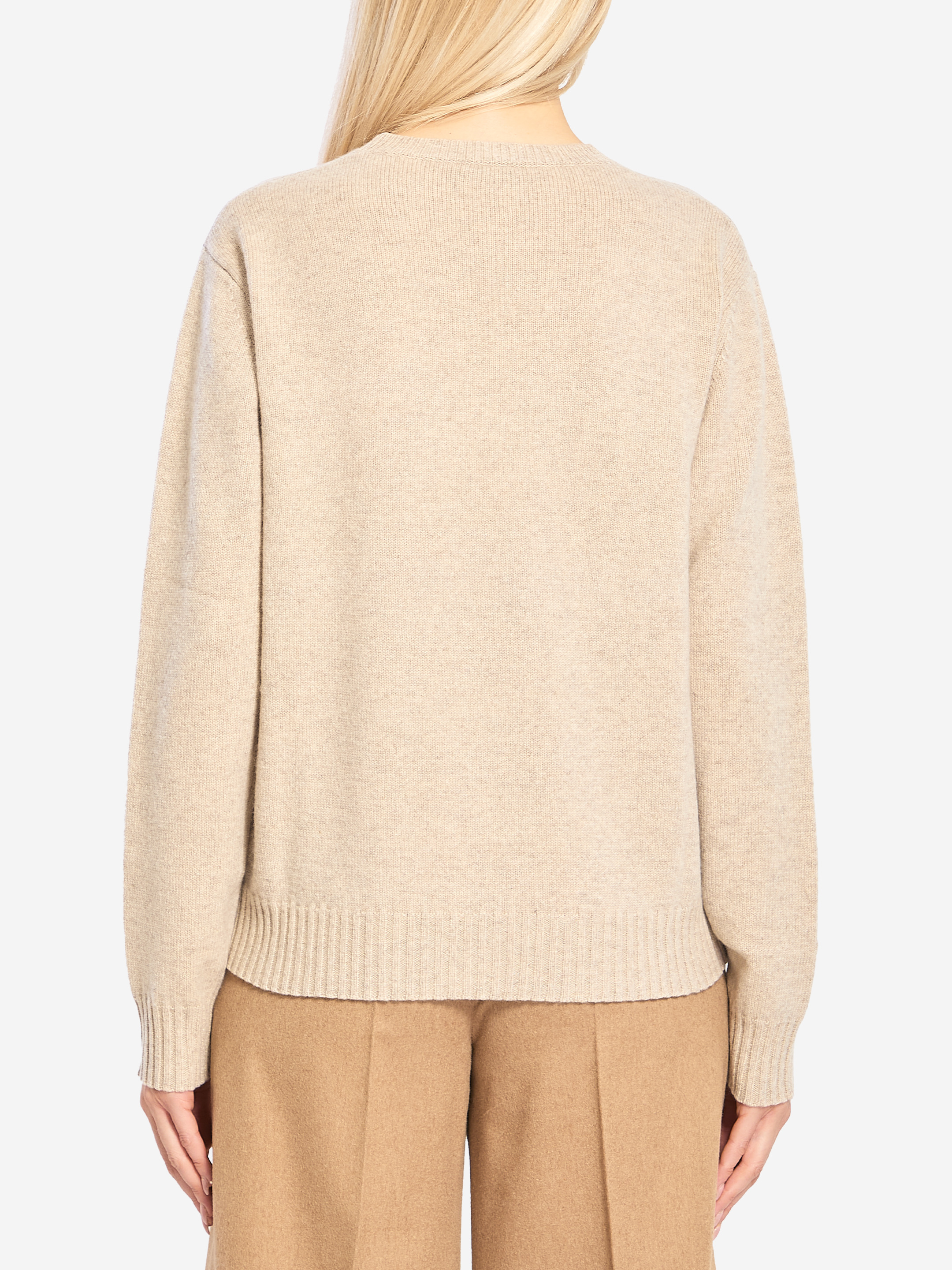 Crew neck sweater in cashmere - 2