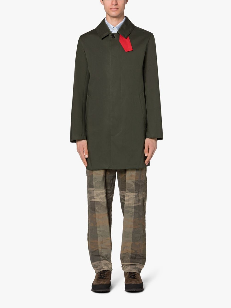 Mackintosh TARTAN CAMBRIDGE BOTTLE GREEN RAINTEC COTTON SHORT COAT outlook