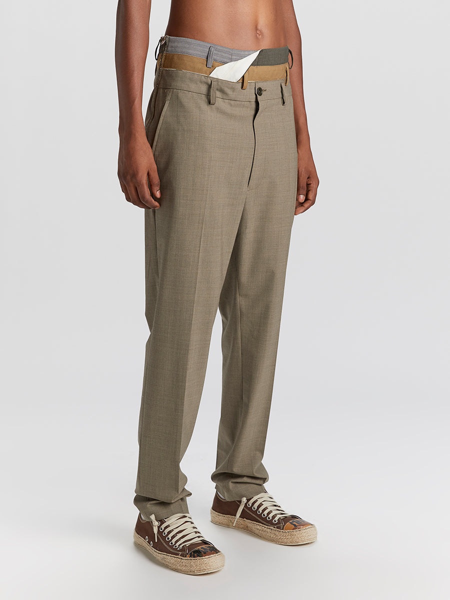 Anti Smoking Trousers Kaki Melange - 5