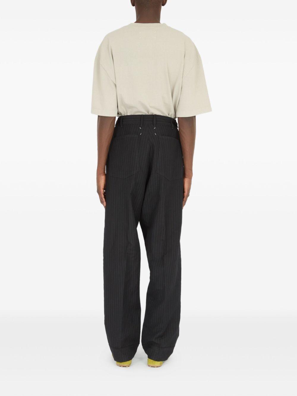 pinstripe-pattern trousers - 6