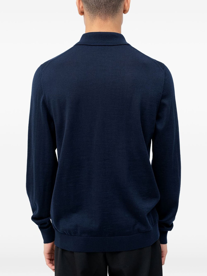 BOSS buttoned collared cardigan outlook