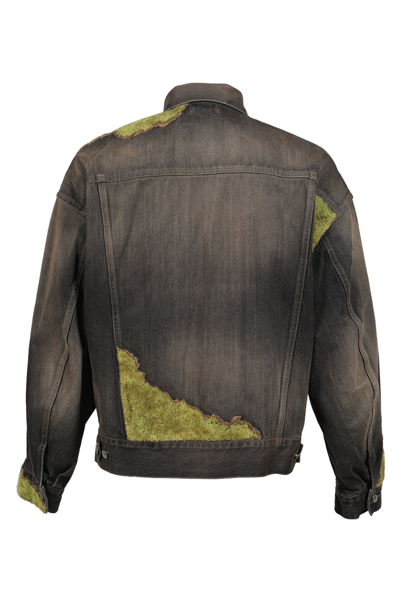 doublet MOSS-GROWN WOOD DENIM JACKET / BLK outlook