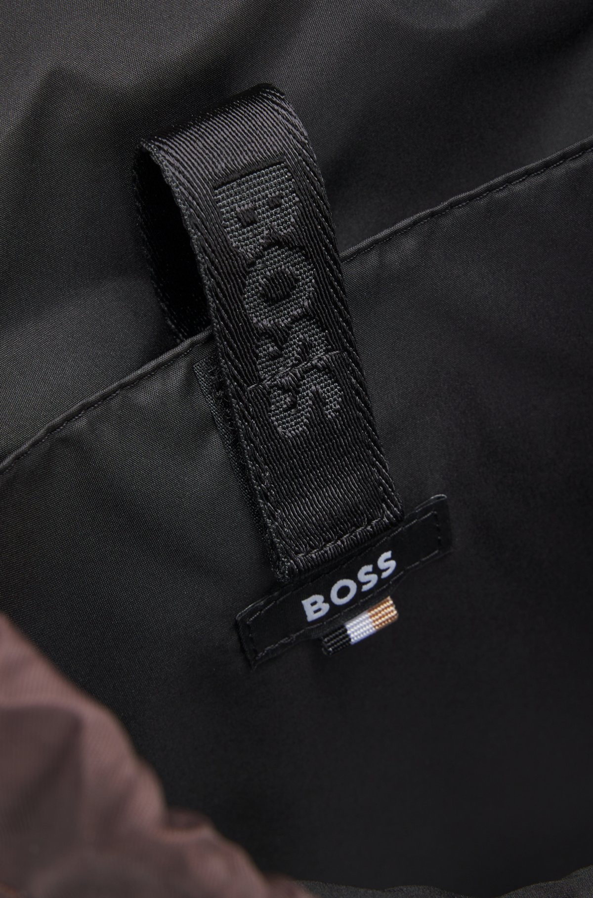 TWILL BACKPACK WITH DOUBLE B MONOGRAM - 4