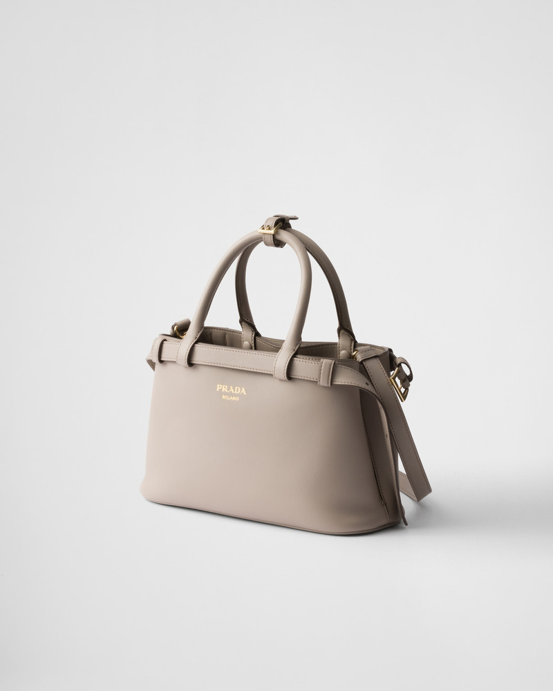 Prada Prada Buckle small leather handbag with double belt outlook