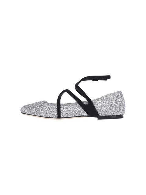 Jimmy Choo Women "Astoria" Glitter Ballet Flats - 3