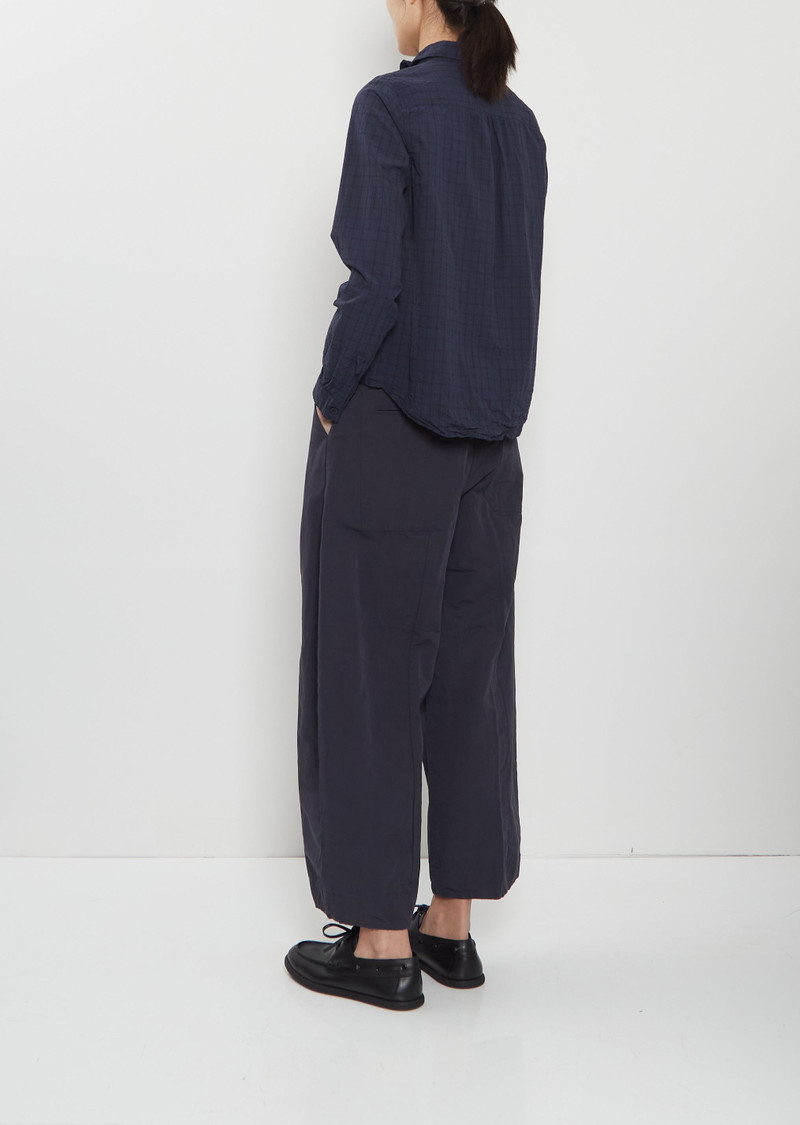 Bergfabel Tyrol Cotton Shirt — Navy Check outlook