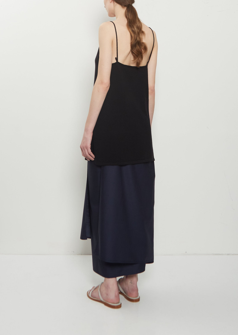 DUŠAN Cashmere Knit Tank Top — Black outlook