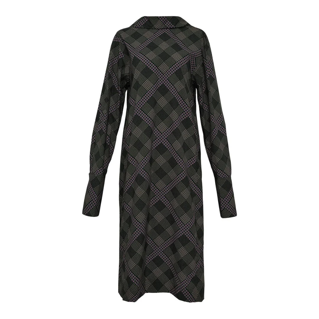 Loose Fit Shirt Dress - 1