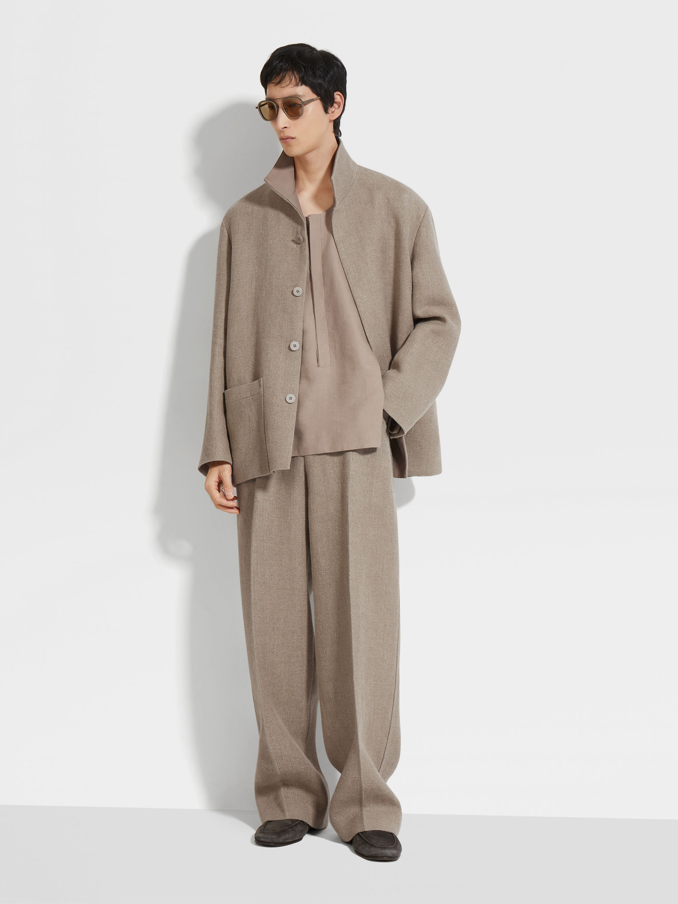 LINEN CHORE JACKET - 2