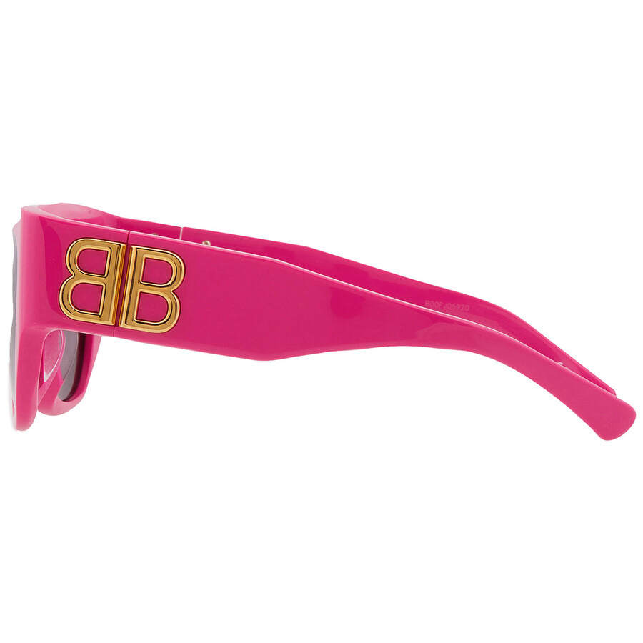 Balenciaga Grey Square Ladies Sunglasses BB0323SK 005 55 - 4