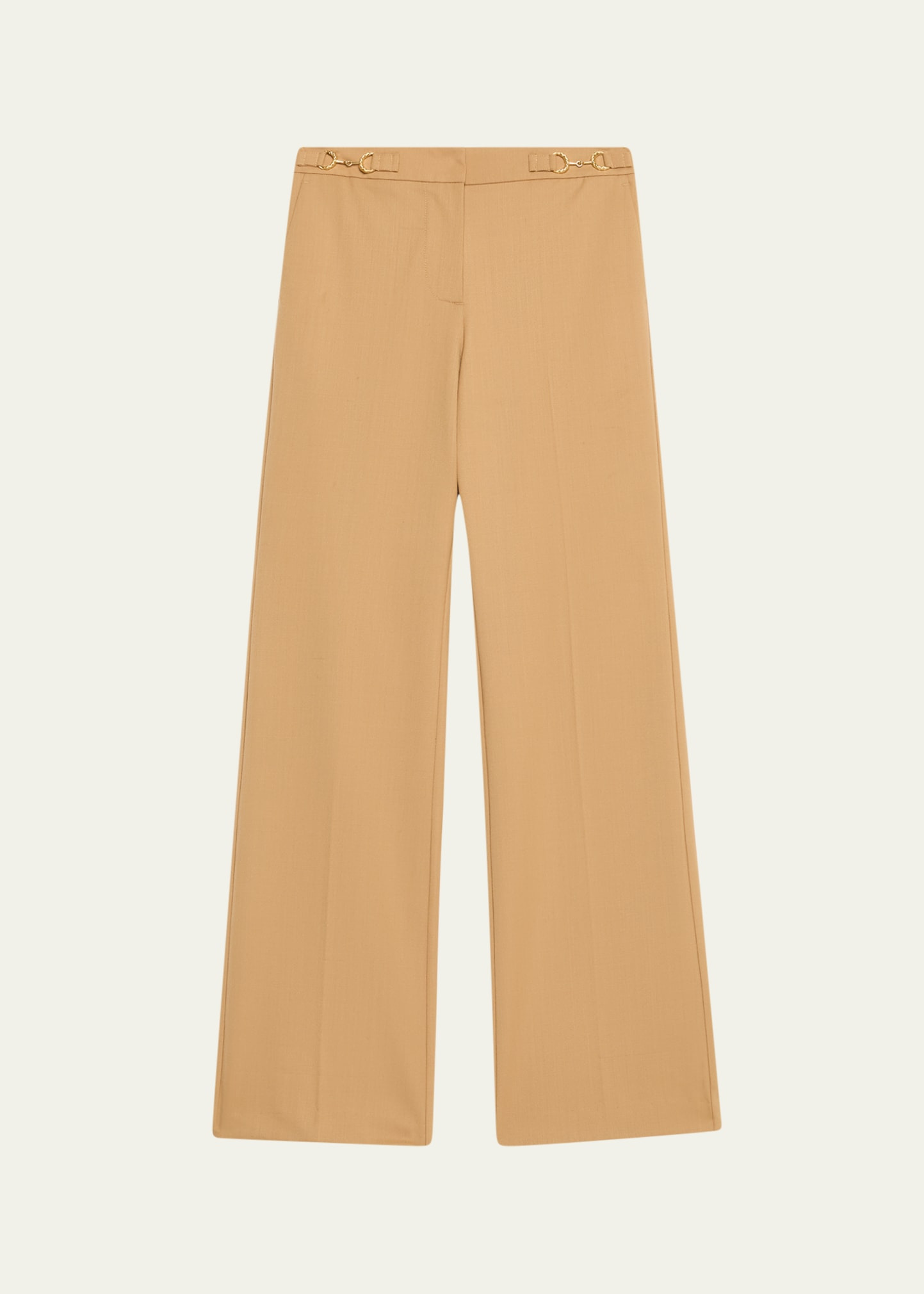 Quartier Mid-Rise Pants with Chain Detail - 1