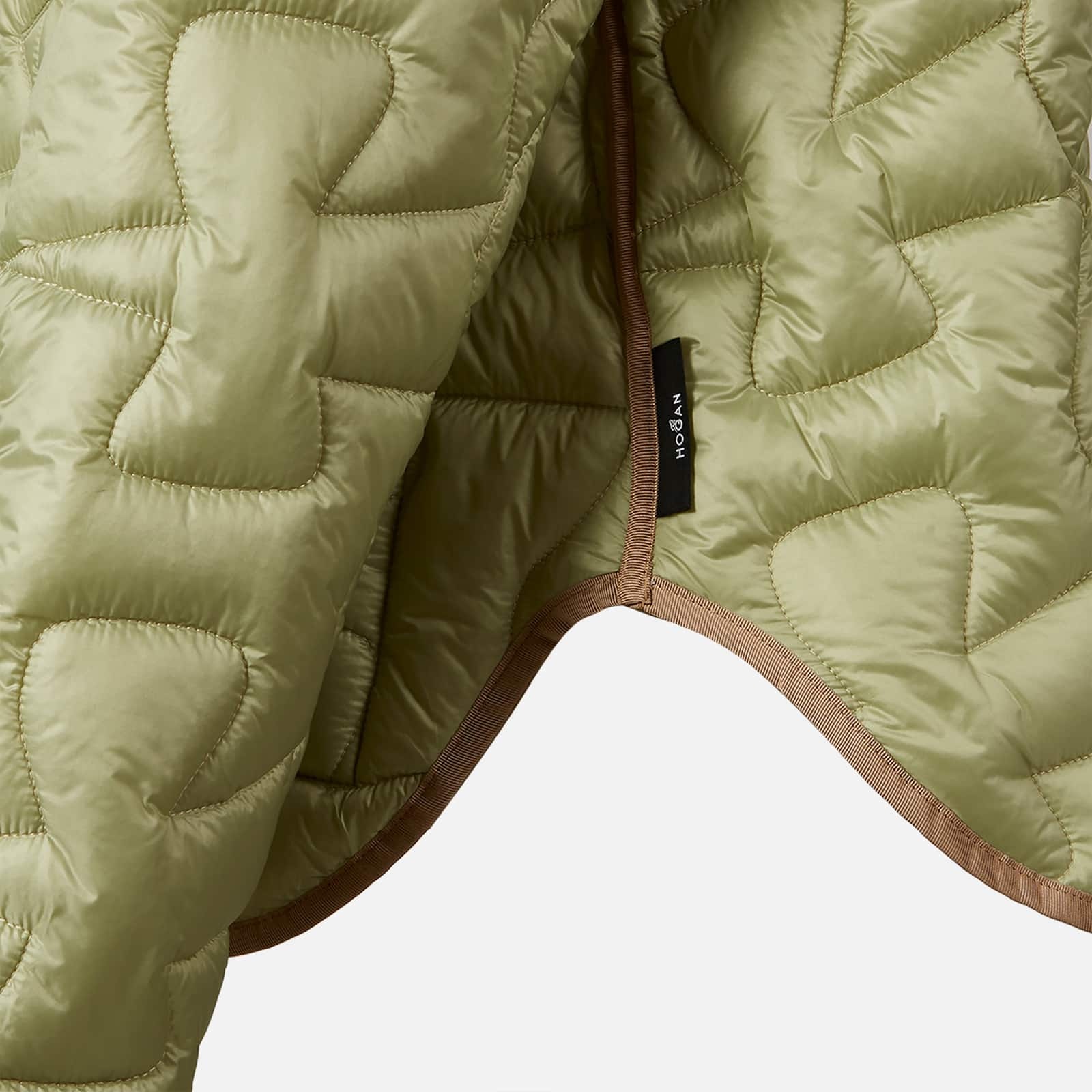 Quilted Bomber Jacket Khaki - 3