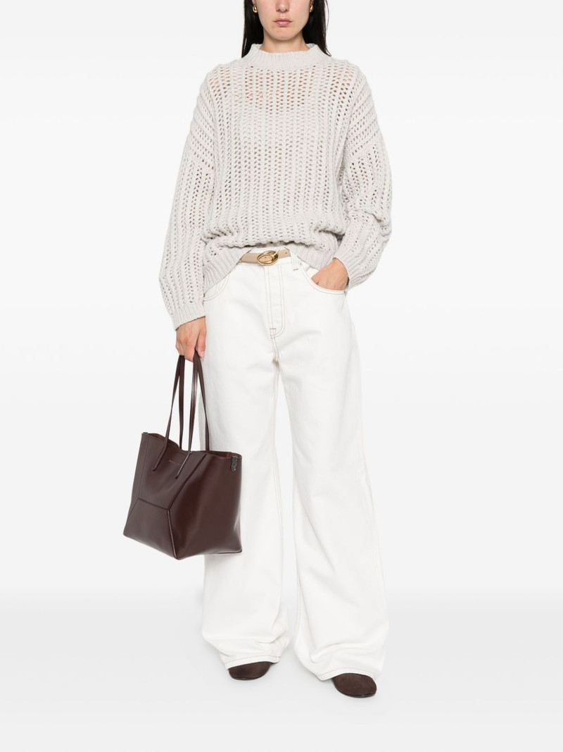 Brunello Cucinelli open-knit sweater outlook