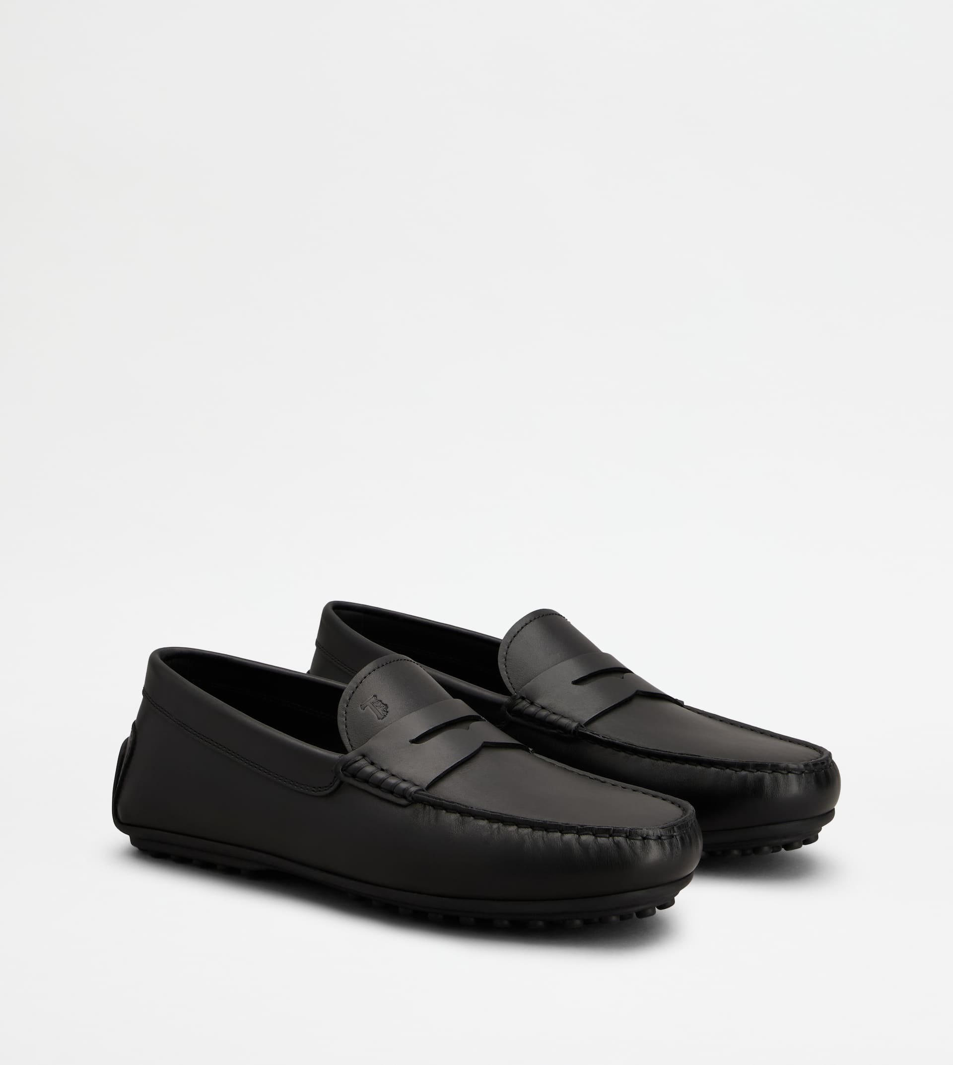 CITY GOMMINO DRIVING SHOES IN LEATHER - BLACK - 2