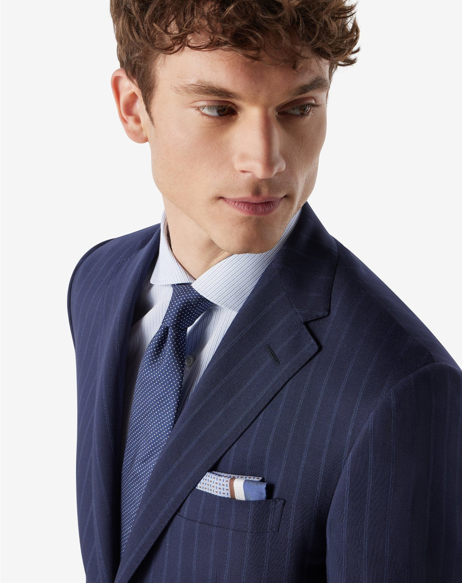Blue pure wool suit - 5
