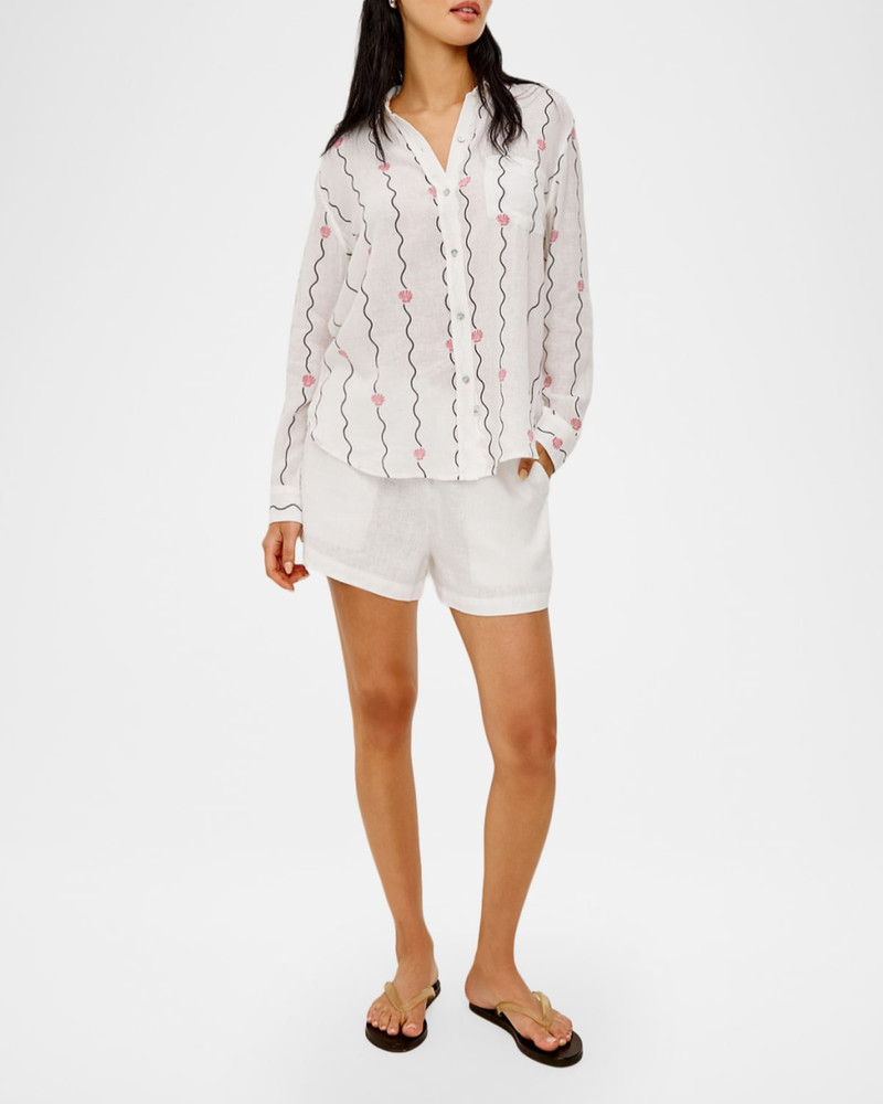 Rails Charli Seashell Embroidered Shirt outlook