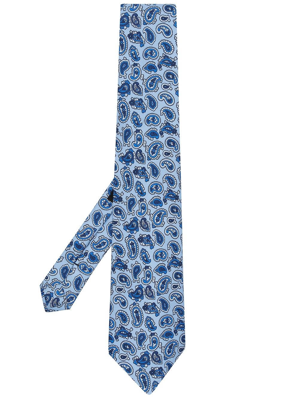 paisley-print silk tie - 1