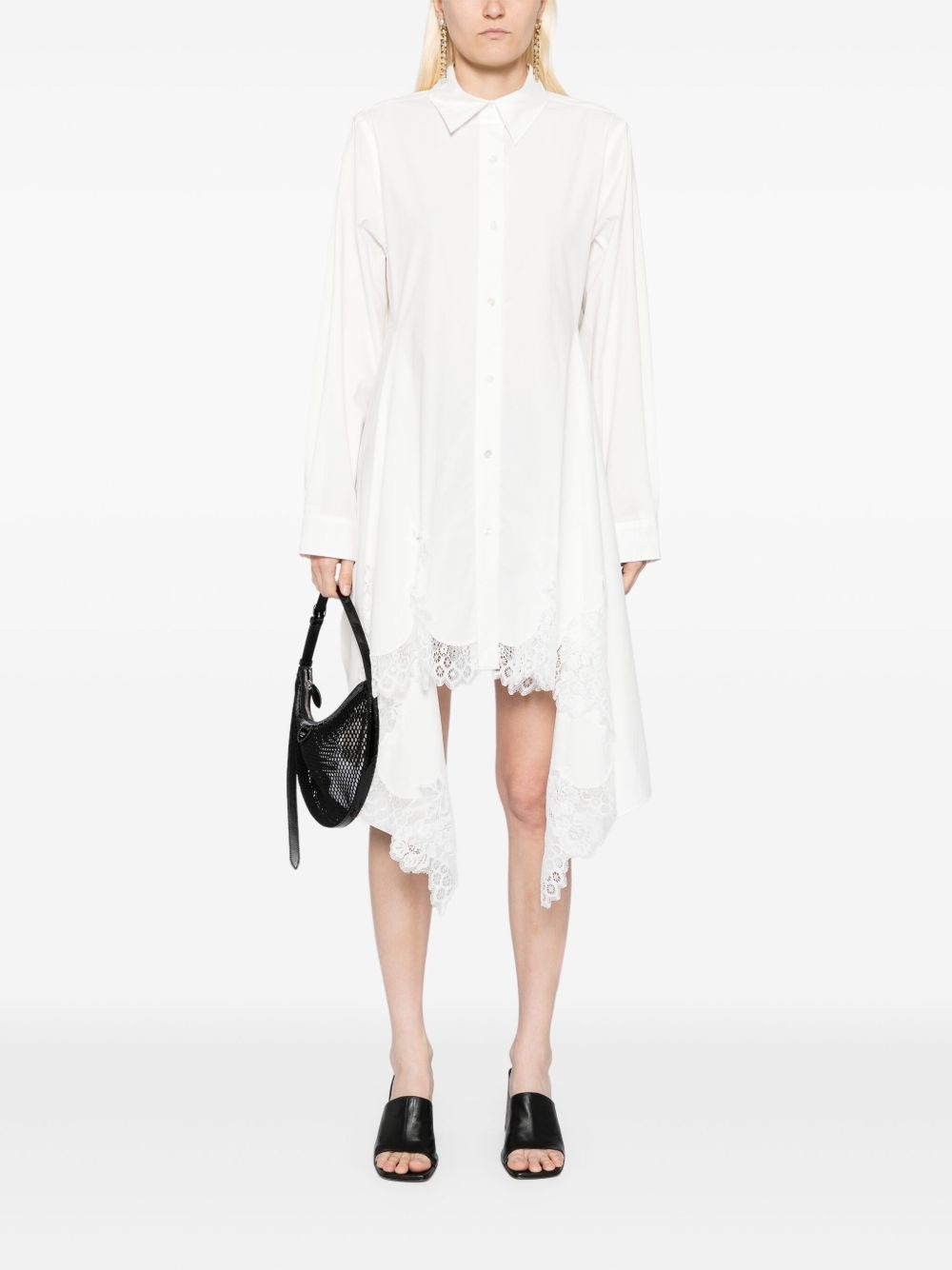 lace shirt dress - 2