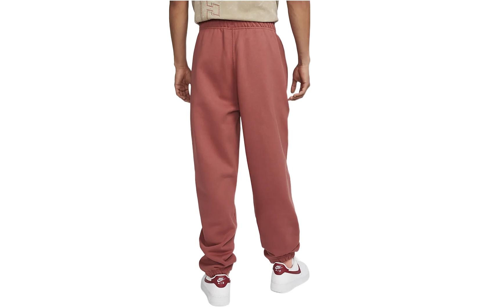 Nike Solo Swoosh Men's Fleece Pants 'Canyon Rust White' CW5460-691 - 2