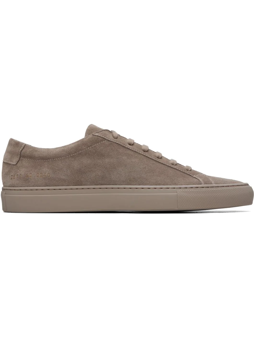 Taupe Achilles Premium Suede Sneakers - 1