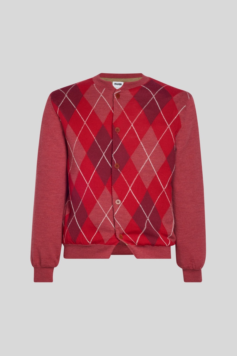 Burraco Cardiganino Red Mix - 1