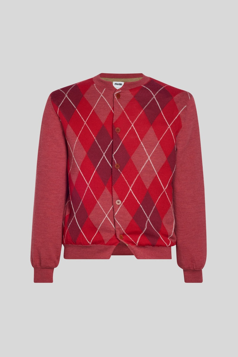 Burraco Cardiganino Red Mix 1