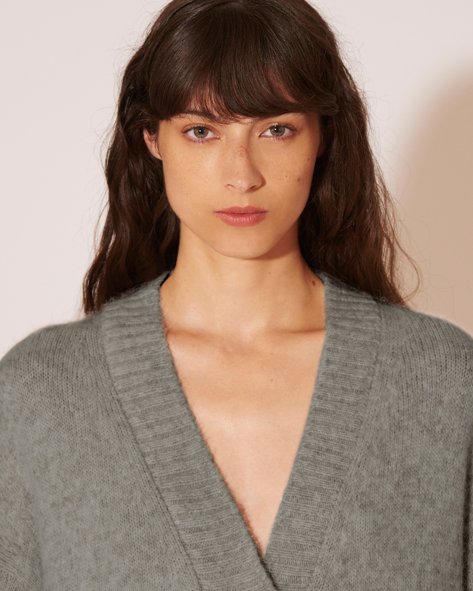 HARSHA - Alpaca cardigan - Gray - 6