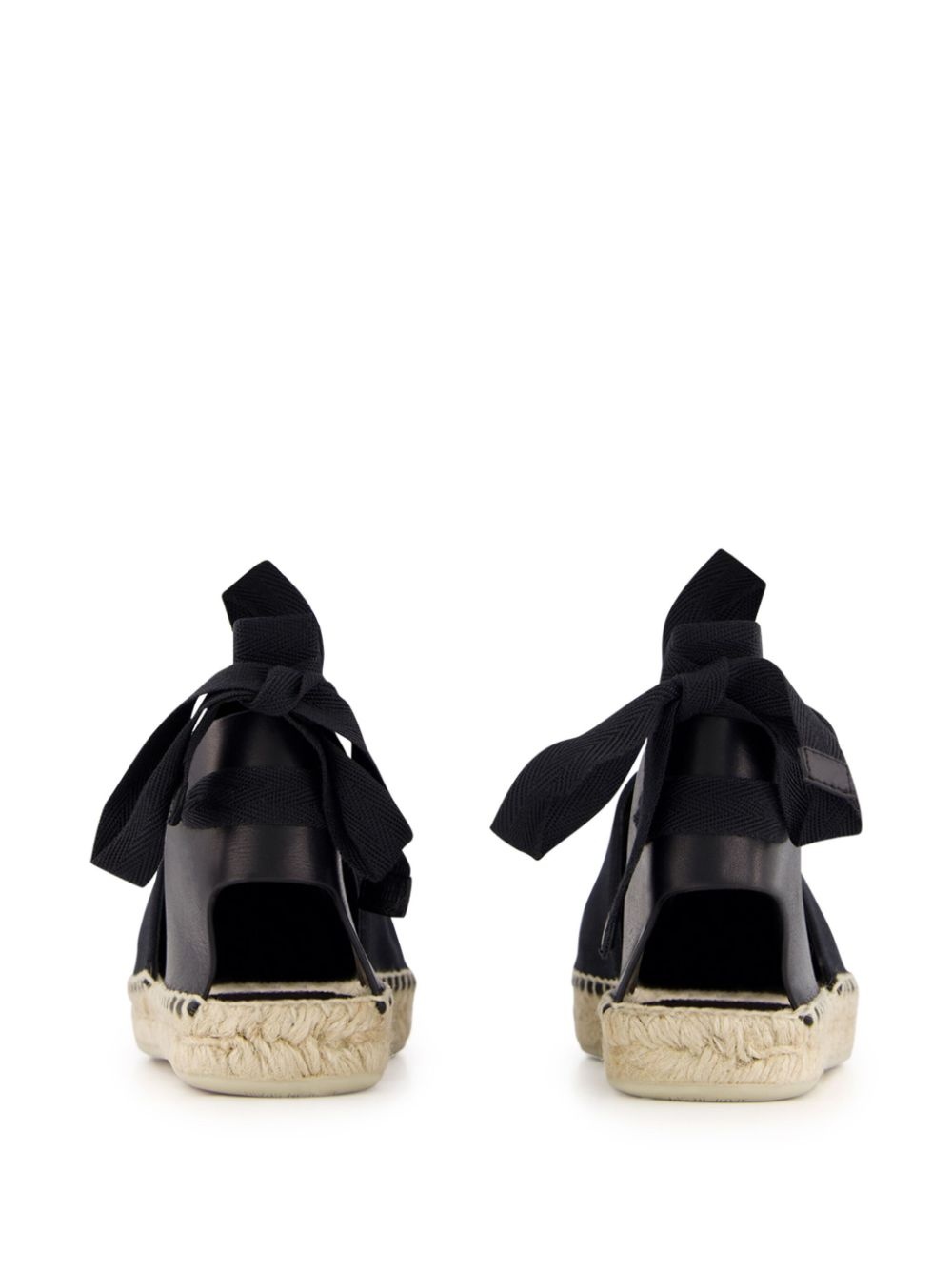 lace-up wedge espadrilles - 3