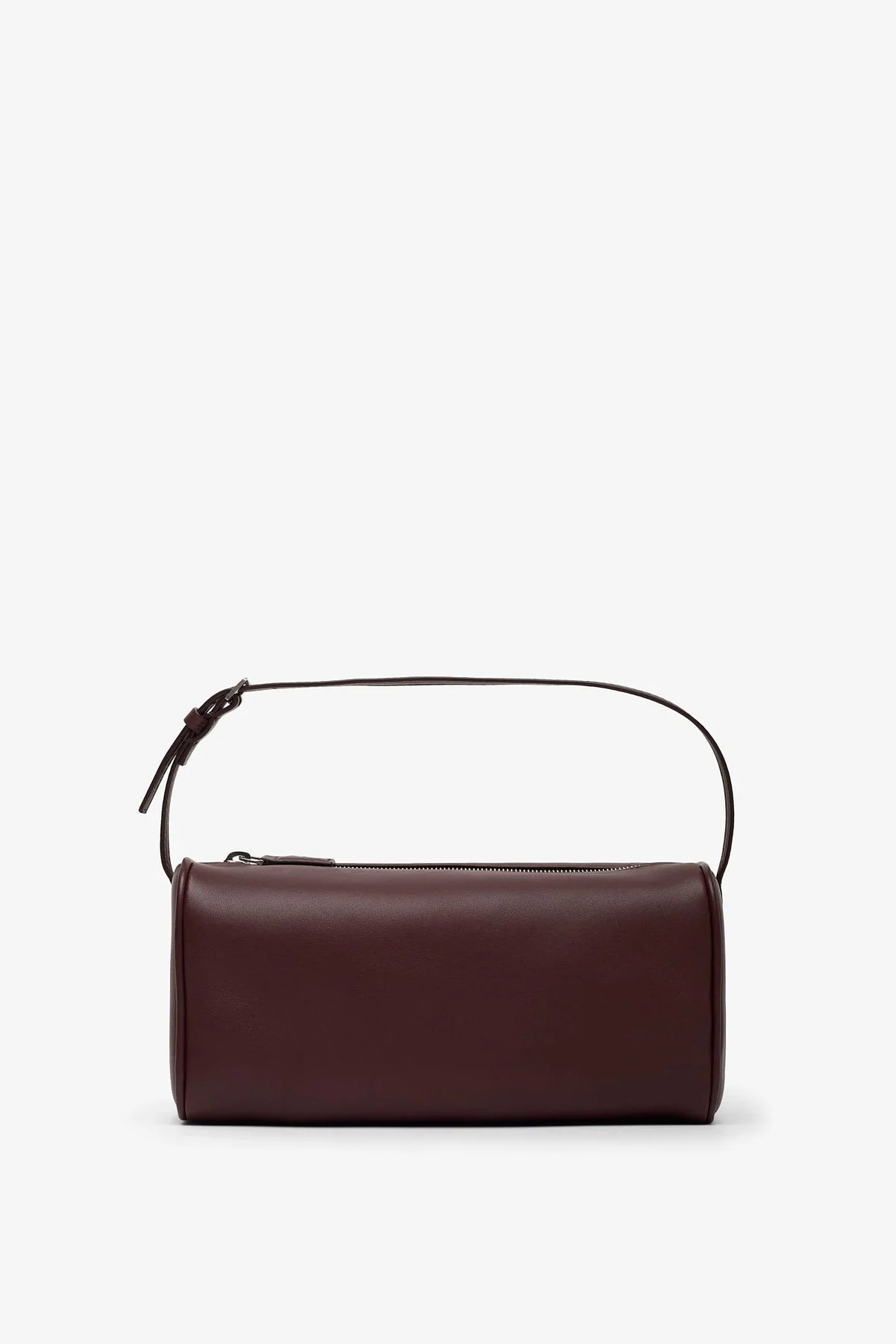 90's burgundy leather bag - 1