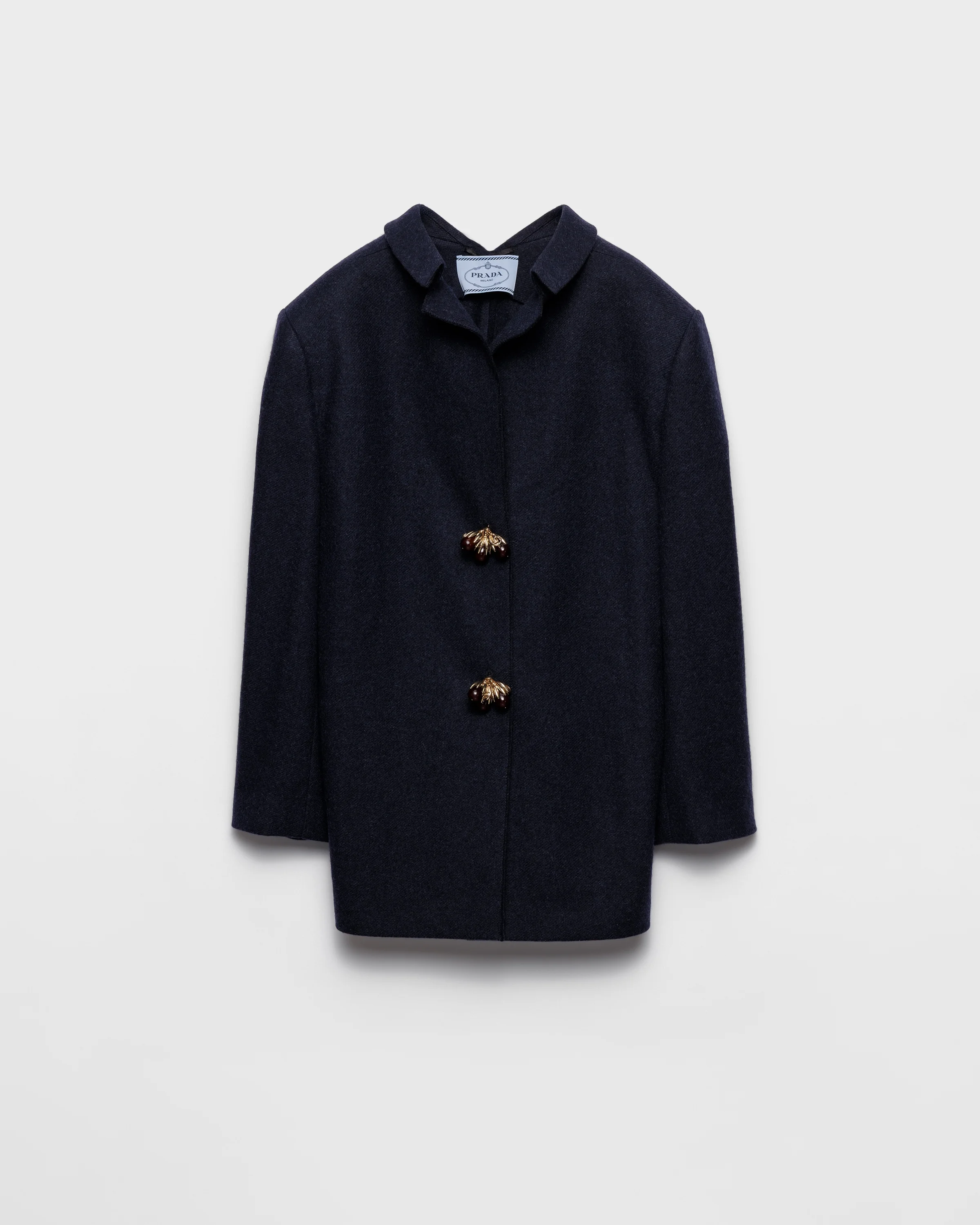 Shetland wool jacket with jewel buttons - 1