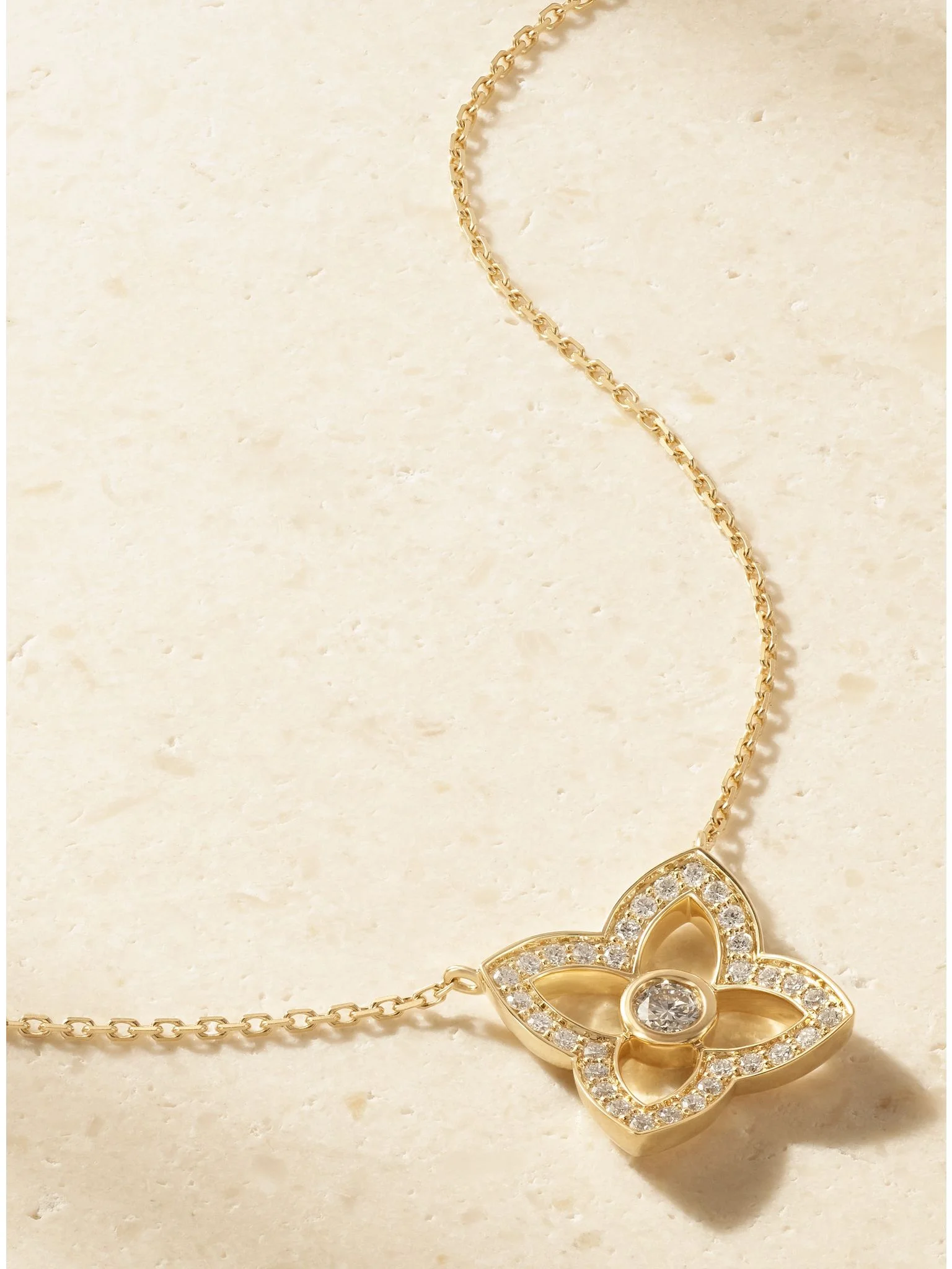 Lotus by DE BEERS 18-karat gold diamond necklace Gold - 1