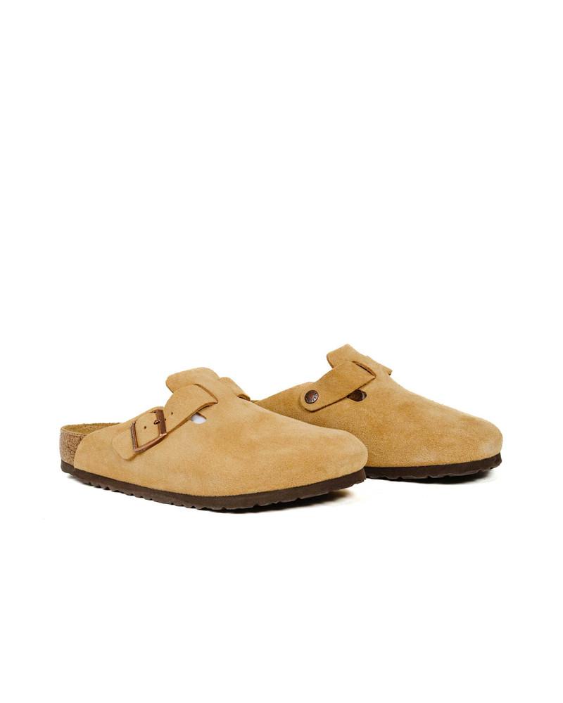 BIRKENSTOCK Boston Latte Cream Suede outlook