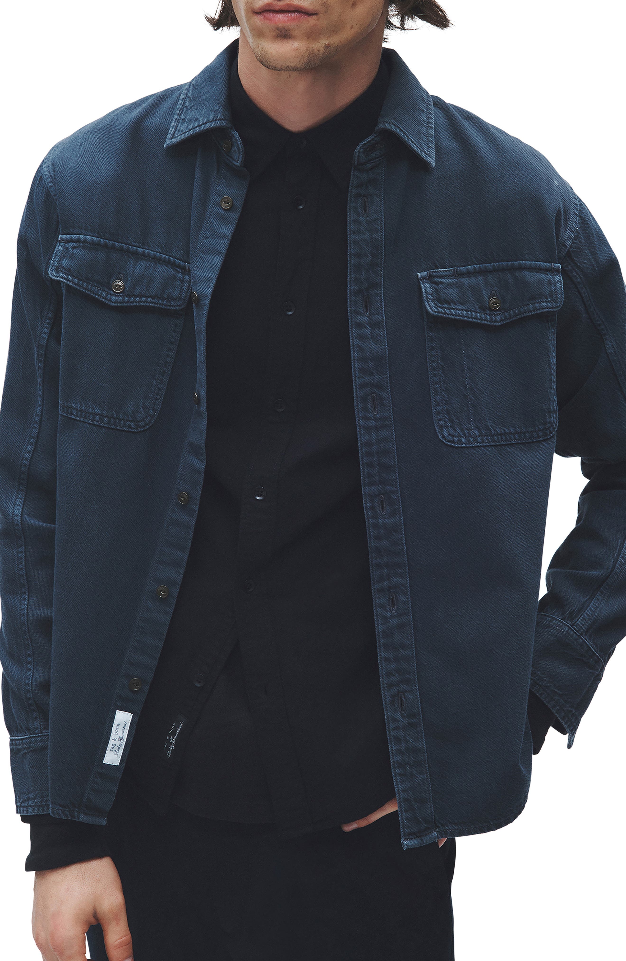 Jack Engineered Denim Button-Up Shirt - 7