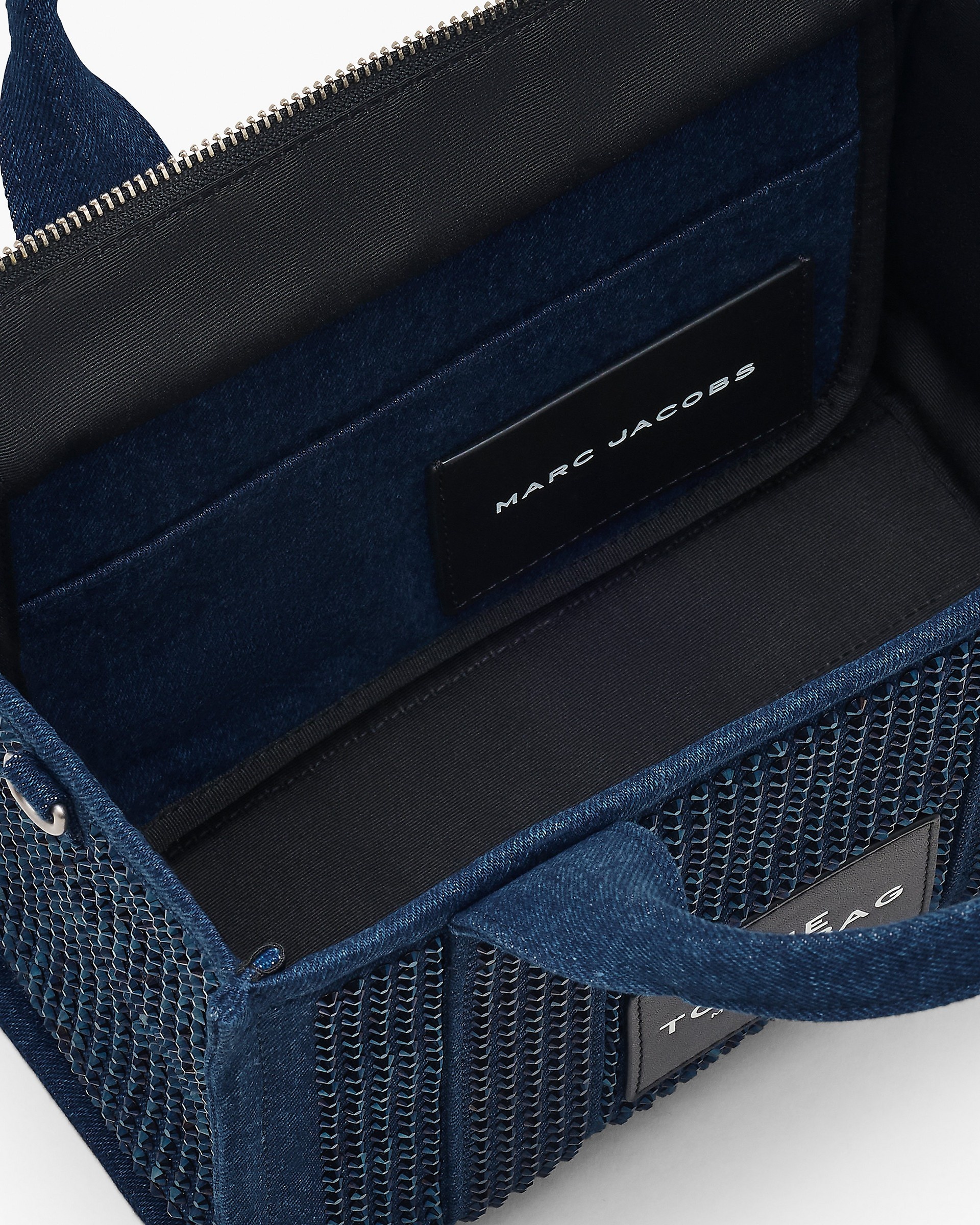 THE CRYSTAL DENIM SMALL TOTE BAG - 7