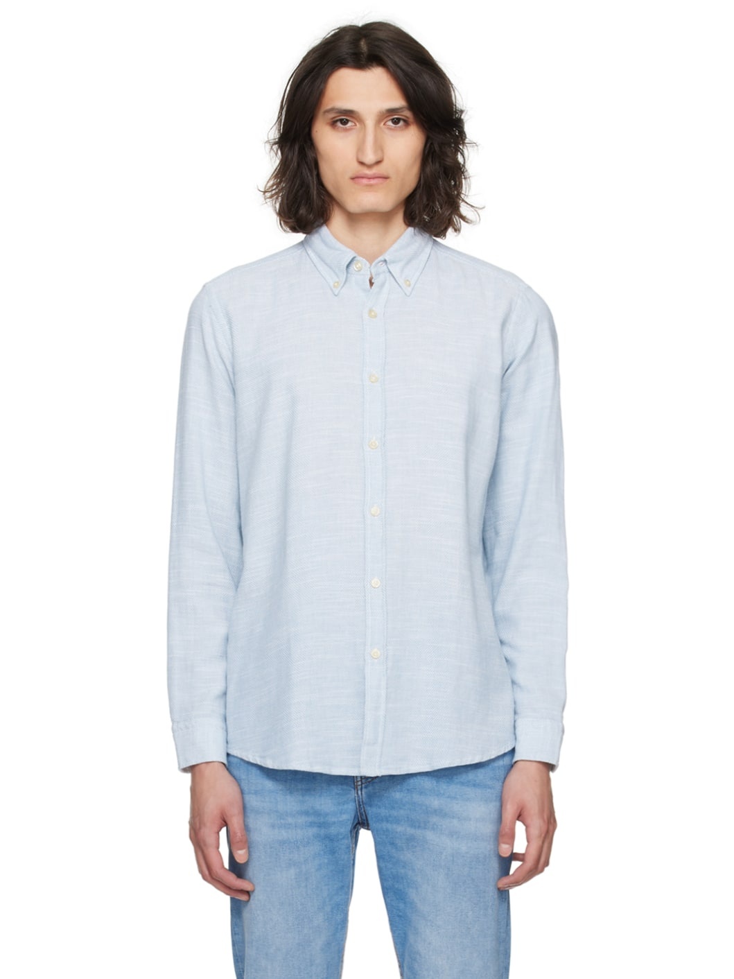 Blue Button Shirt - 1