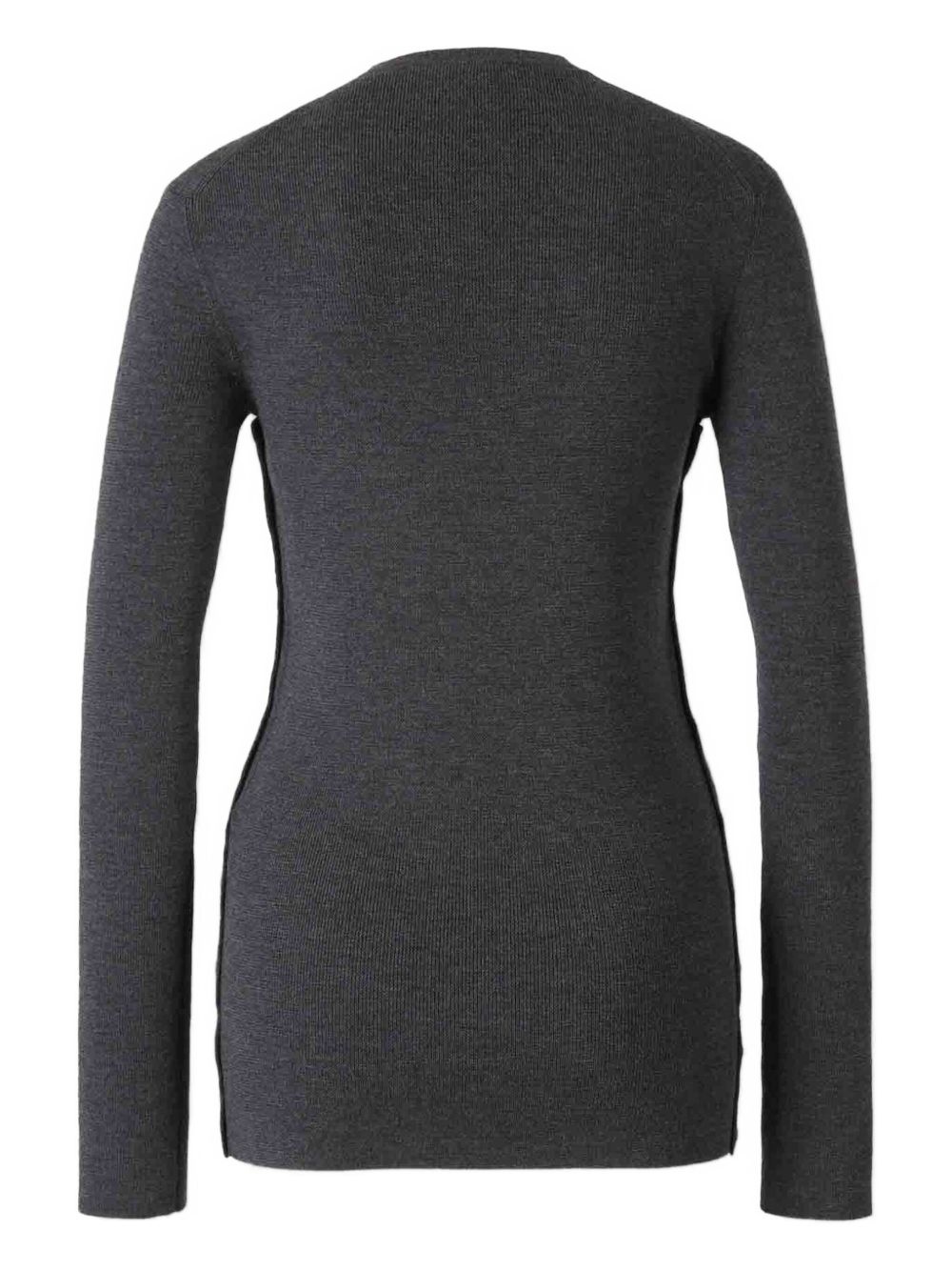 V-neck button-detail sweater - 2