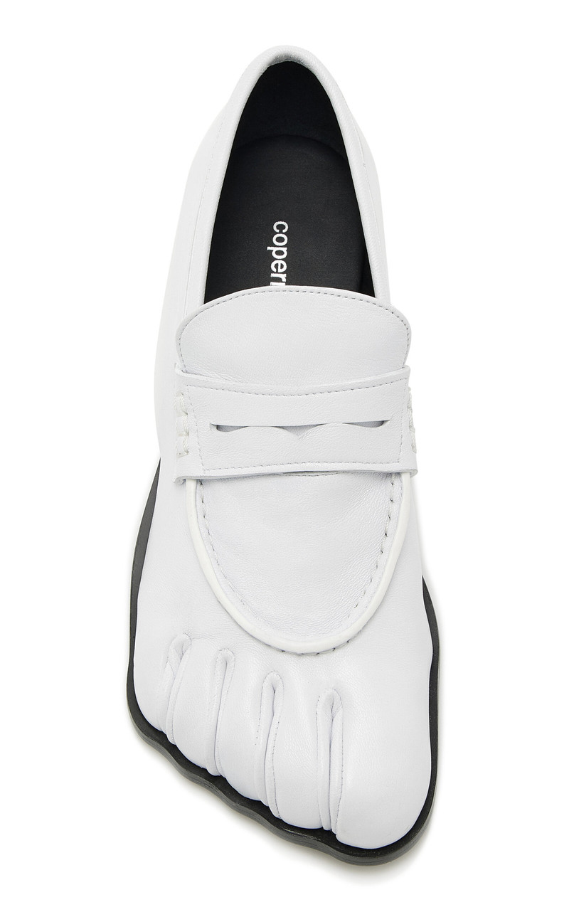 COPERNI Five-Toe Leather Loafers white outlook