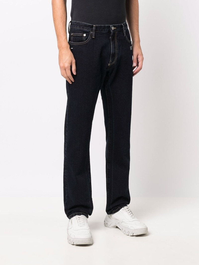 slim-fit logo-print denim jeans 3