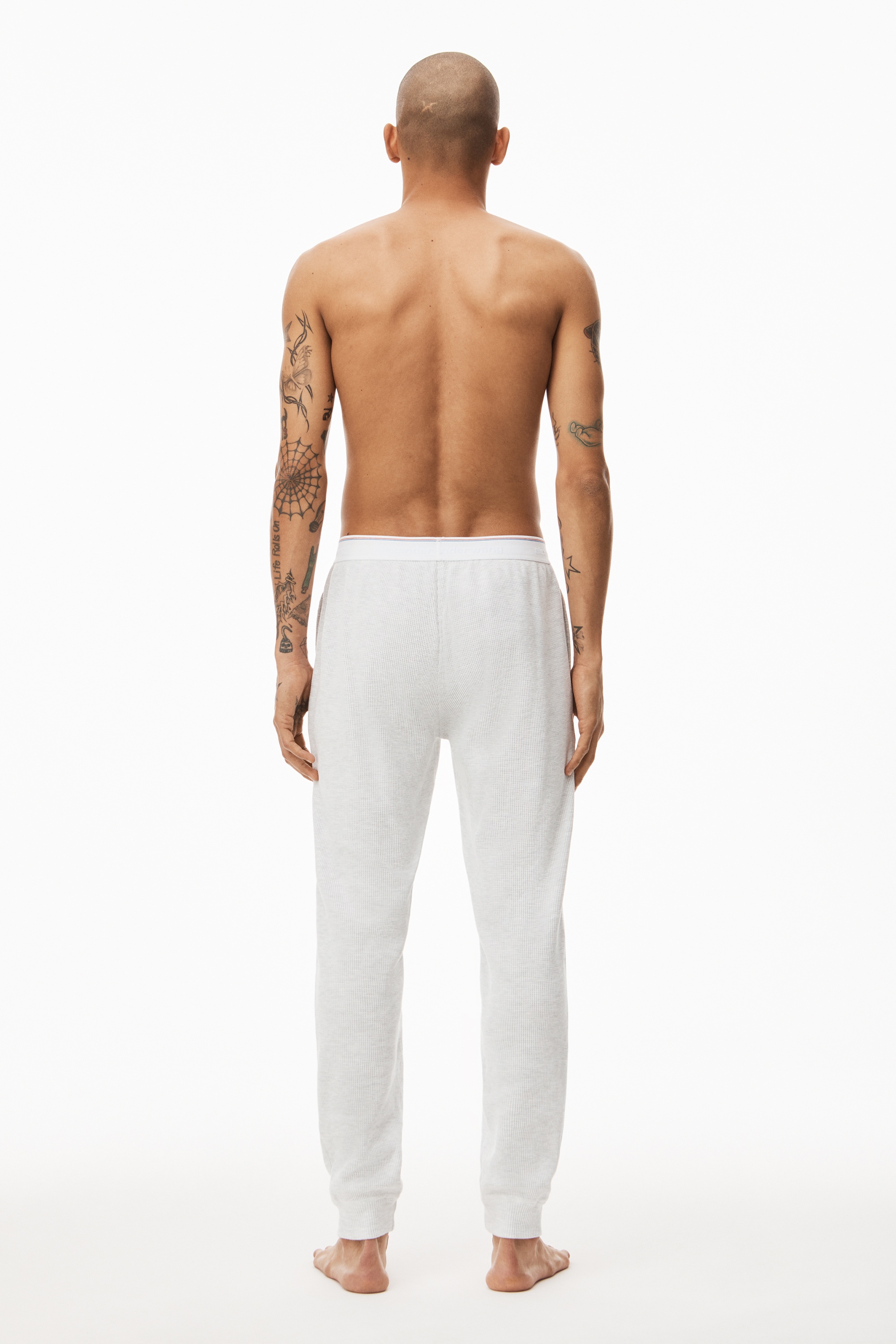 UNISEX JOGGER IN COTTON WAFFLE THERMAL - 4