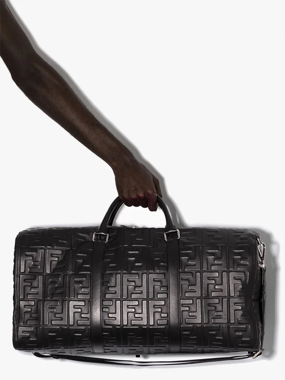 logo-embossed holdall bag - 4