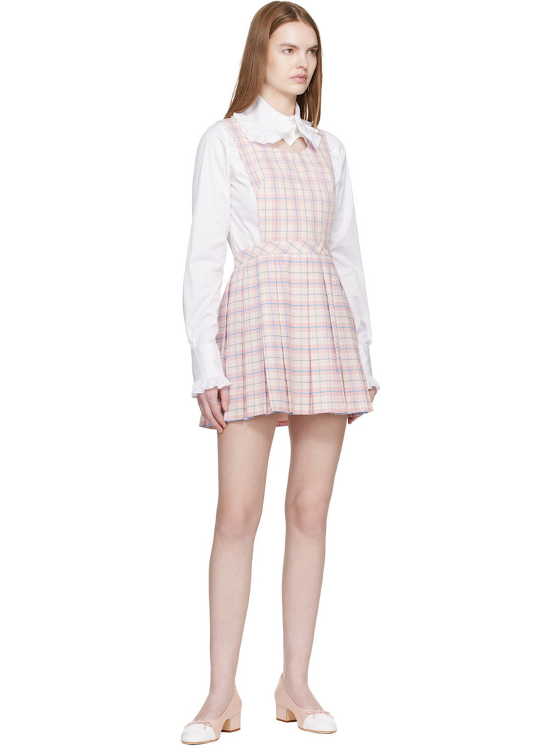 SANDY LIANG Pink Pilot Pinafore Minidress outlook