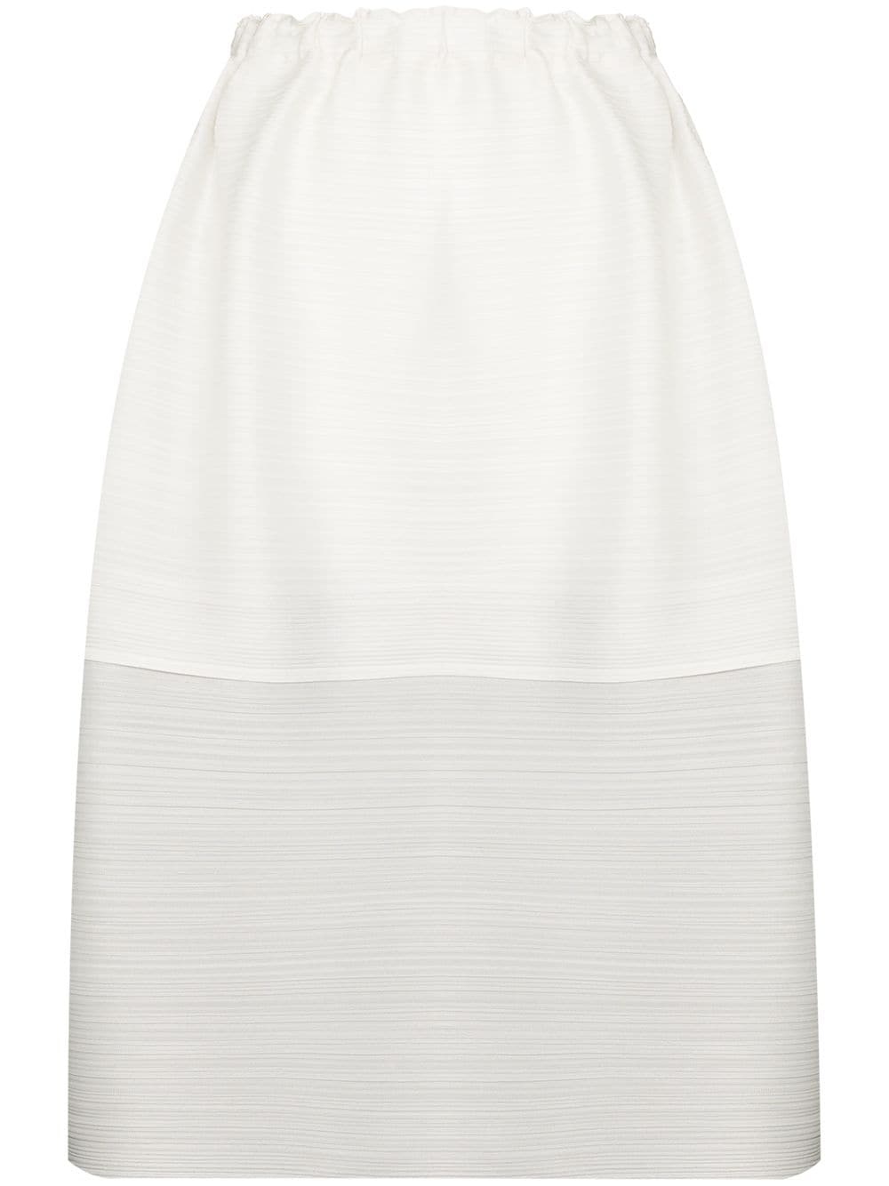 plissé pleated layered skirt - 1