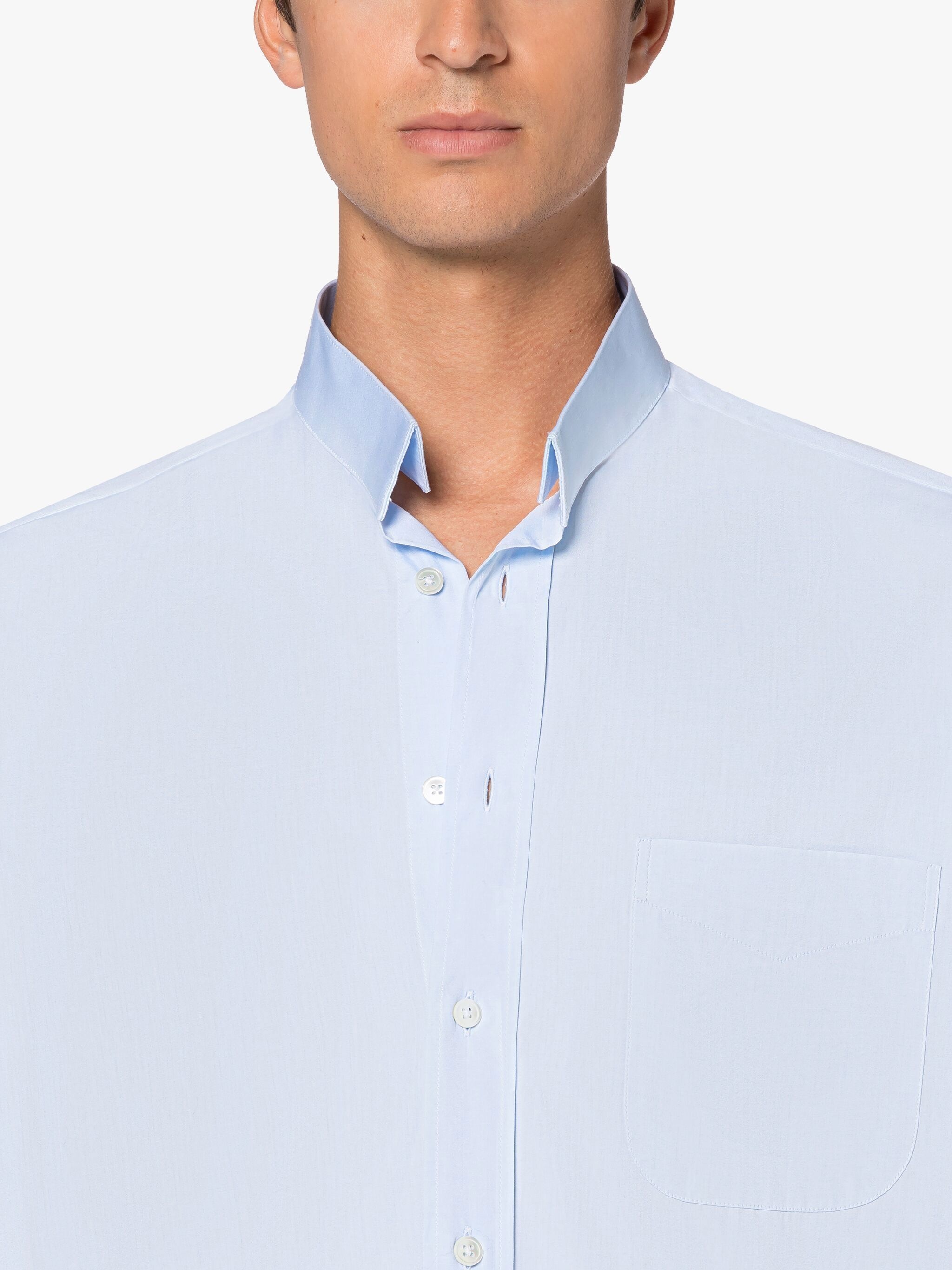 ROMA SKY BLUE BUTTON DOWN SHIRT - 5